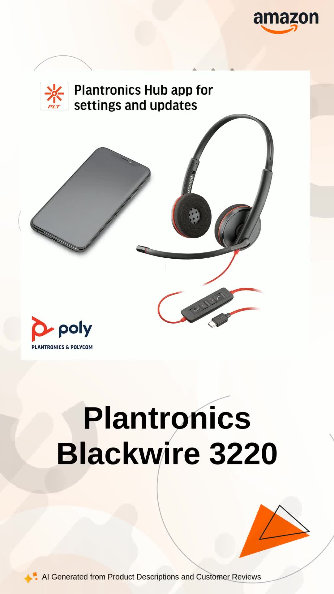 Amazon.in: Buy Plantronics Poly by Plantronics - Blackwire 3220